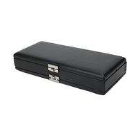AOWINHIT Porta Ance a Doppio Strato Dal Design Elegante per Musicisti Custodia per Ance di Grande capacità in Nero