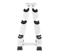 AOWINHIT Rastrelliera per Manubri A Forma di A in Acciaio A 3 Livelli, Organizer di Supporto per Palestra Domestica, Design Compatto Salvaspazio, 28 Cm/11,0 Pollici