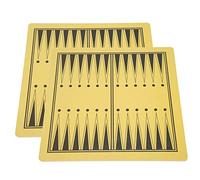 AOWINHIT Scacchiera in Legno a Due Facce con Colori Vivaci e Aspetto Squisito per Divertimenti Interni Ed Esterni 29,5x29,5 Cm 2 Pezzi