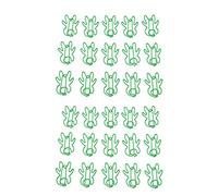 AOWINHIT Set di Graffette Metalliche, Set da 30 Pezzi a Forma Umana | Leggero, portatile, durevole, design carino, uso in ufficio