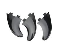 AOWINHIT Set Fin Pinne per Tavola da Surf PVC Flessibile Stabile per Tavole da Surf e Paddle Gonfiabili 3 Pezzi