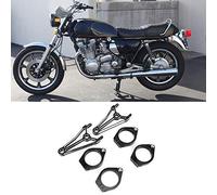 AOWINHIT Supporto per Staffa per Faro da 41 Mm Ad Alta Resistenza, Finitura Nera Lucida, Perfetto per Motociclette //, Set di 6