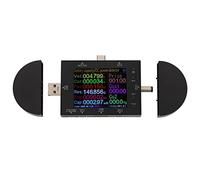 AOWINHIT Tester USB Voltmetro Digitale, Gamma 5 V-32 V | Materiale ABS, adatto per il rilevamento rapido della carica, design portatile, supporta i protocolli PD e QC