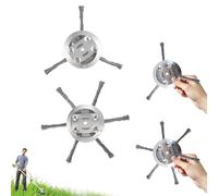 AOWVUTS 2 Pezzi Testina per Tagliaerba in Filo di Acciaio, Spazzola per Erbacce, Testina di Ricambio per Tagliaerba, Accessorio per Tosaerba, Spazzola per Decespugliatore Giardino Tosaerba