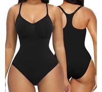 AOWVUTS Body Contenitivo Modellante Donna Guaina Contenitiva Snellente Shapewear Intimo Body Shaper Pancia Piatta Invisibile Shaping Bodysuit Spallino Regolabile