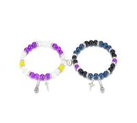 AOWVUTS Bracciale Demon Hunters Braccialetti Magnete Anima Gemella Regolabile Bracciale Intrecciato a Mano Braccialetti Amicizia Kpop Rumi Jinu Cosplay Costume Gioielli Regali per Fan Coppie (B)