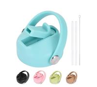 AOWVUTS Coperchio con Cannuccia per Hydro Flask Wide Mouth 32oz Riutilizzabili Coperchio a Prova di Perdite per Hydro Flask Coperchi di Ricambio Adatto per Hydro Flask con 2 Cannucce (Blu)