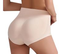 AOWVUTS Mutande Imbottite da Donna Mutande Push Up Glutei Hip Enhancer Butt Lifter Shapewear Intimo Senza Cuciture Modellante Pancera Contenitiva con Cuscinetti Rimovibili Elastica Pantaloni
