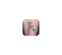 AOWVUTS Sexy Coscia Catena Farfalla Oro Coscia Gamba Catena Boho Multi-strato Cristallo Corpo Catena Perla Pizzo Nappa Elastico Catena Spiaggi Coscia Bikini Accessori Corpo Gioielli per Donne (verde)