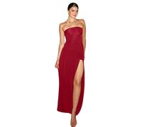 AOWVUTS Vestito Donna Abiti Sexy Spalle Scoperte Aderente con Spacco Abito Maxi Casual Senza Maniche Senza Schienale Tinta Unita Vestiti Bodycon da Sera Lungo Eleganti Abito da Festa Cocktail Party