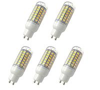 Aoxdi Lampada LED 10W GU10 Mais LED, Bianco Caldo, 69 SMD 5730 LEDs Lampadina LED Lampadine a risparmio energetico, AC220-240V, Pacco da 5 Pezzi