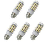 Aoxdi Lampadine a LED Attacco E27 10W, Bianca Calda, 69 SMD 5730 LED Luce Consumo Basso,Risparmio Energetico,Non Dimmerabile, AC220-240V, Pacco da 5 Pezzi