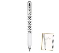 AOYEBO Penna a pieghe con design geometrico in evoluzione, punta di precisione da 0,5 mm e impugnatura ergonomica in silicone (uso ingegneri/artista, inchiostro ad asciugatura rapida) (argento)