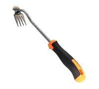 AOYEBO Strumento per rimuovere erbacce in acciaio al manganese, 4 denti affilati per prato e giardino, manico ergonomico per la rimozione di tarassaco/cardo in spazi ristretti