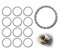 AOYEGIC 12 Pezzi Cuscinetti a Sfera per Bicicletta,Cuscinetto a Sfera per Gabbia Anteriore con Anello a Sfera,Cuscinetti a Sfera girevoli per Movimento Centrale,Accessori per Bici(40 mm)