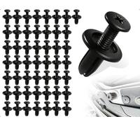 AOYEGIC 50 Pezzi Di Rivetti A Espansione In Plastica,Rivetti In Plastica Per Auto,Clip Di Fissaggio Per Auto,Clip Di Fissaggio Per Parafanghi,Adatti Per Il Rinforzo Del Paraurti Della Portiera(Nero)