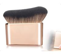 AOYEGIC Spazzola autoabbronzante, pennello da trucco portatile, morbido e piatto, grande, utilizzato per braccia, collo, gambe, piedi e mani, viso e corpo (oro rosa)