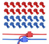 Aoyfuwell Kit connettore di derivazione da 50 pezzi, derivatore per veicoli, attacco rapido, derivatore per cavi, derivatore per cavo a connessione rapida, morsetto per cavo a sgancio rapido