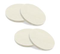 Aoyswuz 4 Pezzi Disco Lucidatura Lana 100mm * 8mm Feltro Lucidatura Disco Per la Lucidatura Ceramica di Mobili per Automobili (4 pollice)