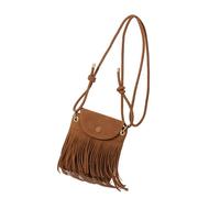 AOYUDJ Fringe Designs - Borsa a tracolla da donna, in pelle, alla moda, con tracolla regolabile, per abiti autunnali, Marrone, As picture shown