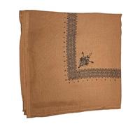 AOYUDJ Grande sciarpa Shemagh in cotone arabo deserto sciarpa copricapo per uomini e donne 132,1 cm traspirante e confortevole copricapo, Marrone, 132*132cm