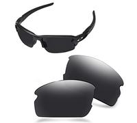 AOZAN ANSI Z87.1 - Lenti di ricambio compatibili con Oakley Flak 2.0 OO9295 Onice Nero Polarizzato Taglia unica