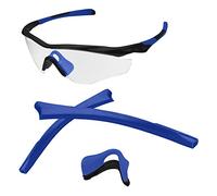 AOZAN Cuscinetti auricolari e naselli di ricambio per occhiali da sole Oakley M2 Frame/M2 Frame XL OO9343, Kit Gomma Blu Profondo, M2 Frame