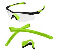 AOZAN Cuscinetti auricolari e naselli di ricambio per occhiali da sole Oakley M2 Frame/M2 Frame XL OO9343, Kit Gomma Verde, M2 Frame