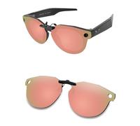 AOZAN Occhiali da sole polarizzati a clip per Oakley Meta HSTN OW8002 51 mm, antiriflesso e antigraffio, Oro rosa, Meta HSTN