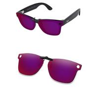 AOZAN Occhiali da sole polarizzati clip-on per Ray-Ban Meta Wayfarer RW4008 53mm, antiriflesso e antigraffio, Notte Viola, RW4008 53mm