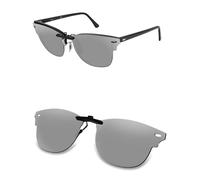AOZAN Occhiali da sole polarizzati clip-on per Ray-Ban RB5154 51mm, antiriflesso e antigraffio, Gainsboro, RB5154 51mm