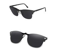 AOZAN Occhiali da sole polarizzati clip-on per Ray-Ban RB5154 51mm, antiriflesso e antigraffio, Onice Nero, RB5154 51mm