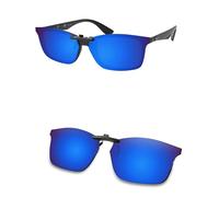 AOZAN Occhiali da sole polarizzati clip-on per Ray-Ban RB7047 54mm, antiriflesso e antigraffio, Capri blu., RB7047 54mm
