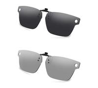 AOZAN Occhiali da sole polarizzati con clip per Meta Adventurer Large 52 mm, protezione UV e vestibilità sicura, colore: Onyx Black & Gainsboro