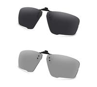 AOZAN Occhiali da sole polarizzati con clip per Oakley Crosslink Zero OX8076 56 mm, protezione UV e vestibilità sicura, colore: nero onice e Gainsboro