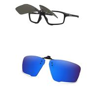 AOZAN Occhiali da sole polarizzati con clip per Oakley Crosslink Zero OX8076 56 mm, protezione UV e vestibilità sicura, Capri blu., Crosslink Zero