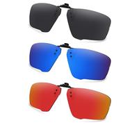 AOZAN Occhiali da sole polarizzati con clip per Oakley Crosslink Zero OX8076 56 mm, protezione UV e vestibilità sicura, colore: onice nero, blu Capri e cremisi elettrico