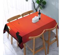 Aozhiswe Tovaglia Antimacchia 350x140 cm Grande Rettangolare Pecora Tovaglie Impermeabile Copritavolo Poliestere Protezione Tavolo Paesaggio Agricolo All'alba, per Feste (12-18 Posti) a-5839