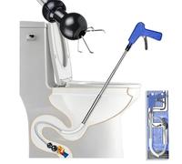 Aozzy stura WC con morsetto flessibile e design doppio antigraffio, serpente per WC per sturare WC nel Regno Unito. Progettato per intasamenti minori/catturare piccoli oggetti angolari. Strumento
