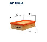 AP 080/4 FILTRON Filtro aria per CITROËN,PEUGEOT