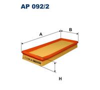 AP 092/2 FILTRON Filtro aria per FIAT,LANCIA