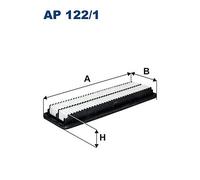 AP 122/1 FILTRON Filtro aria per HYUNDAI