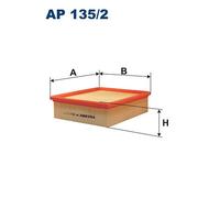 AP 135/2 FILTRON Filtro aria per ALPINE,RENAULT