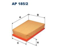 AP 185/2 FILTRON Filtro aria per RENAULT