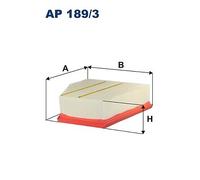 AP 189/3 FILTRON Filtro aria per AUDI,SEAT