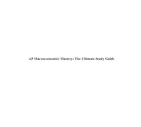 AP Macroeconomics Mastery: The Ultimate Study Guide
