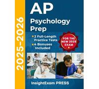 AP Psychology Prep 2025-2026: 2 Full-Length Practice Tests, Detailed Answer Explanations, and Content Review to Guide You Through Your Exam (New Edition)