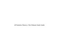 AP Statistics Mastery: Ultimate Study Guide