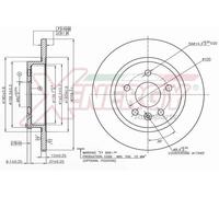 AP XENERGY disco freno X601387 pieno diametro 268 spessore 12 mm 5 fori