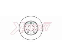 AP XENERGY disco freno X602278 ventilato diametro 258 spessore 21 mm 4 fori